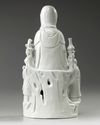 A Chinese Dehua white-glazed figure of Guanyin