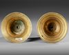 TWO OTTOMAN  BARASS CANDLESTICKS, TURKEY, POSSIBLY 17TH CENTURY