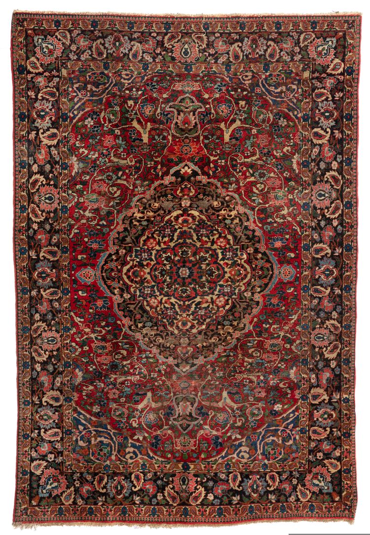 A LARGE BAKHTIARI CARPET