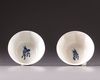 A pair of Chinese cups