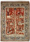 A SILK HERIZ RUG, NORTH WEST PERSIA, 19TH CENTURY