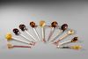 A COLLECTION OF OTTOMAN SHERBET SPOONS, TURKEY, 19TH CENTURY