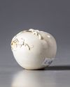 A CHINESE WHITE-GLAZED 'SQUIRREL AND GRAPES' WATER POT