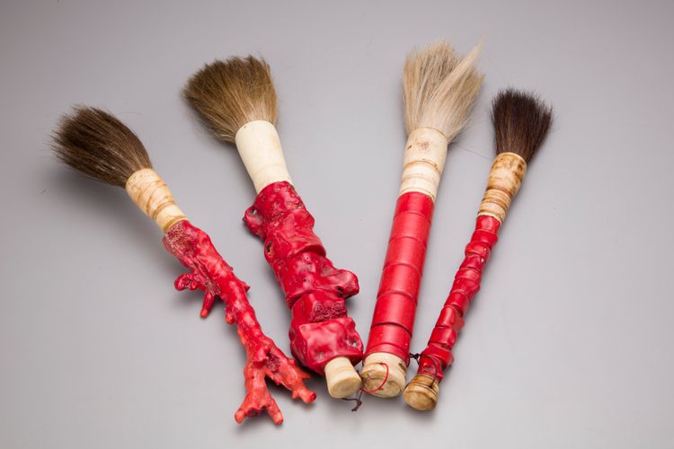 Four Chinese calligraphy brushes