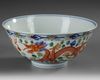 A CHINESE WUCAI DRAGON AND PHOENIX BOWL, 19TH-20TH CENTURY