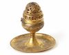 AN OTTOMAN GILT COPPER (TOMBAK) INCENSE BURNER (BUHURDAN), 18TH CENTURY