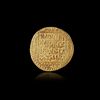 A GHURID GOLD DINAR FROM THE REIGN OF MU'IZZ AL-DIN MUHAMMAD B.SAM (567-602AH/ 1173-1206AD) GHAZNA MINT, DATED 601 AH/1204 AD