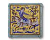 FIVE CUERDA SECA POTTERY TILES, PERSIA ZAND DYNASTY, 18TH CENTURY