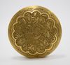 A HEAVY GILDED PERSIAN BOX,19TH/ 20TH CENTURY