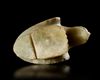 A NEAR EASTERN GREENISH CALCITE VESSEL IN THE SHAPE OF A BIRD OF PREY, 3RD MILLENNIUM BC