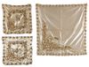 AN OTTOMAN EMBROIDERED BEDSHEET AND ACCESORIES, 19TH-20TH CENTURY