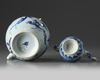 Two Chinese blue and white ewers