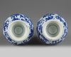 Two Chinese blue and white bottle vases