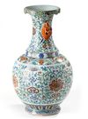 A CHINESE DOUCAI GLAZED VASE