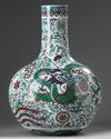A LARGE CHINESE DOUCAI 'DRAGON AND PHOENIX' VASE, TIANQIUPING, 20TH CENTURY