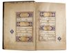 A LARGE  ILLUMINATED QURAN, COPIED BY  'ALA'-AL-DIN  MUHAMMAD AL-TABRIZI  SAFAVID, PERSIA, 16TH CENTURY
