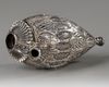 AN INDIAN SILVER HOOKAH BASE, 19TH CENTURY