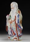 LARGE CHINESE FAMILLE ROSE FIGURE, 19TH / 20TH CENTURY