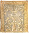 A LARGE PASTEL COLORED EMBROIDERY WITH GILT WIRES