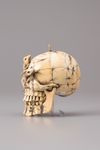 An Ivory memento mori skull