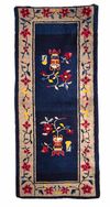 TWO CHINESE WOOL RUGS, 20TH CENTURY