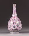 A 'famille rose' bottle-vase