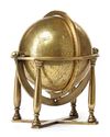 A LARGE INDO-PERSIAN ENGRAVED BRASS CELESTIAL GLOBE DATED 1305 AH/1887 AD