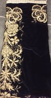 AN OTTOMAN EMBROIDERED VELVET WEDDING ROBE, BINDALLI, 19TH CENTURY