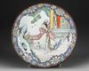 A CHINESE CANTON ENAMEL DISH, 18TH CENTURY