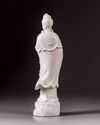 A blanc de chine Dehua Guanyin figure