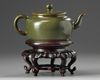 A Chinese teadust-glazed teapot and cover