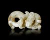 A WHITE JADE DRAGON/PHOENIX PENDANT, CHINA, HAN DYNASTY (206 BC-220 AD)