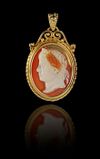 A ROMAN AGATE CAMEO OF THE YOUNG NERO, 1ST CENTURY AD