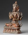 TWO NEPALESE BRONZE STATUES, 19TH CENTURY