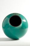 A Japanese green cloisonné vase