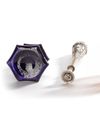 BOHEMIAN GLASS WITH SILVER MOUNT, 19TH CENTURY