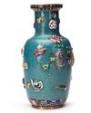A CHINESE CLOISONNE ENAMEL VASE, 19TH-20TH CENTURY