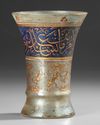 AN ISLAMIC ENAMELLED GLASS BEAKER, 19TH CENTURY