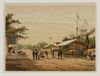 A DUTCH COLONIAL TRADING POST, LITHOGRAPH, 19TH CENTURY