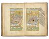 AN ILLUMINATED COLLECTION OF PRAYERS, INCLUDING DALA’IL AL-KHAYRAT, SIGNED BY DARWISH AL -HAJI ALI BEN AL HAJI HUSEIN 1158 AH /1745 AD