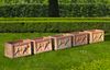 A SET OF FIVE ITALIAN TERRACOTTA RECTANGULAR PLANTERS, SECOND HALF 20TH CENTURY