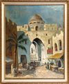 RUDOLF WILHELM MEINTZ POSTHUMA (1886-1962), AN ISLAMIC MARKET, OIL ON CANVAS