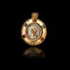 A ROMAN GOLD PENDANT WITH A CAMEO INLAY, 1ST-2ND CENTURY AD