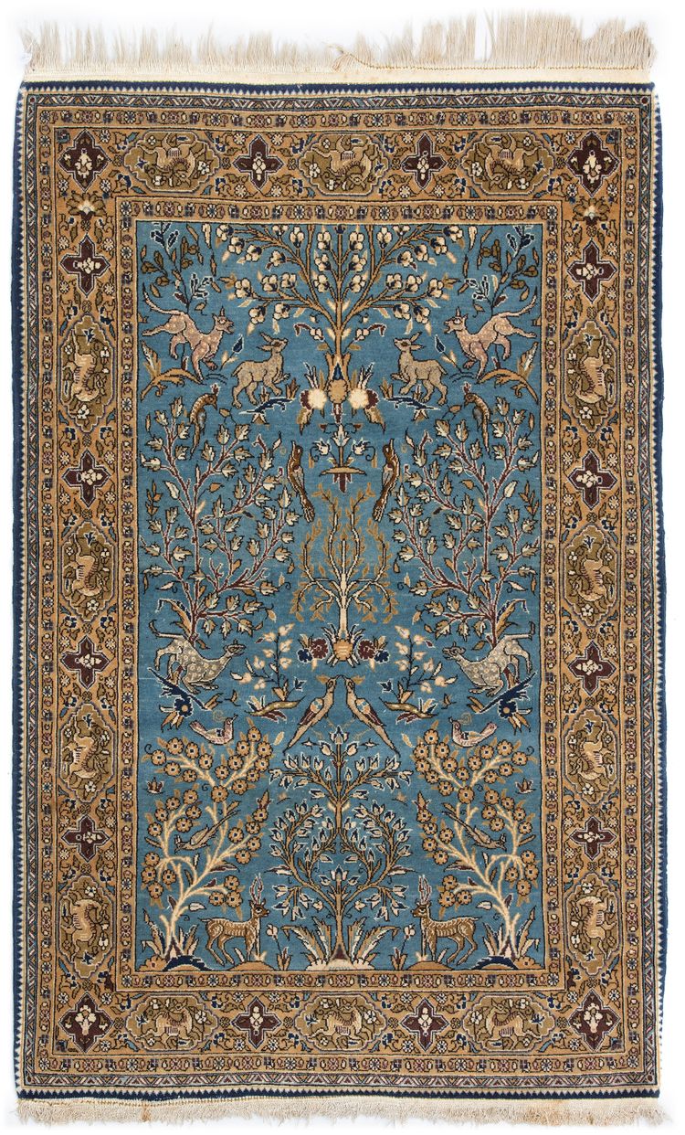 A PERSIAN QUM CARPET, 1930