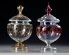 TWO BOHEMIAN 'PUNCH' BOWLS, MID 19TH CENTURY