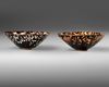 TWO CHINESE 'TORTOISESHELL' GLAZED BOWLS, QING DYNASTY (1644–1911)