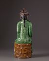 A large Chinese enamelled figure of Guanyin