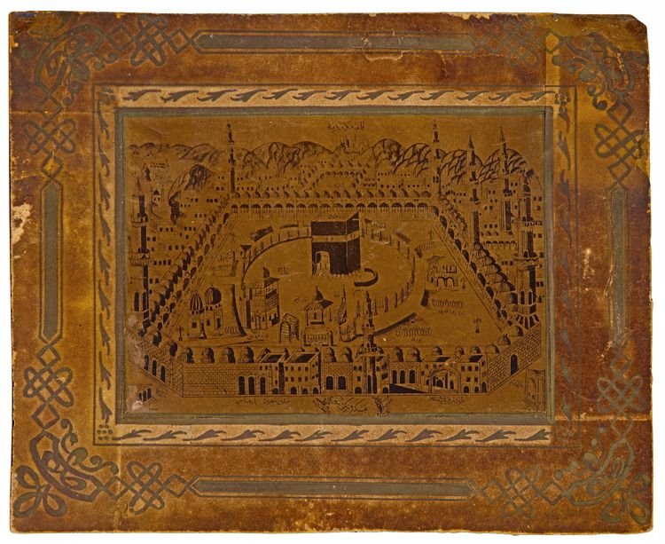A MINIATURE DEPICTING MECCA, OTTOMAN,19TH CENTURY