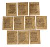 ELEVEN QURAN PAGES, PERSIA, 11TH CENTURY