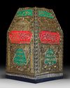 AN OTTOMAN METAL-THREAD EMBROIDERED MAQAM IBRAHIM, EGYPT, DATED 1327 AH/1909 AD